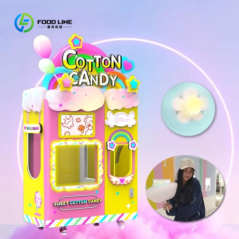 Candy Vending Machine - آلة بيع حلوى القطن مخصصة مع