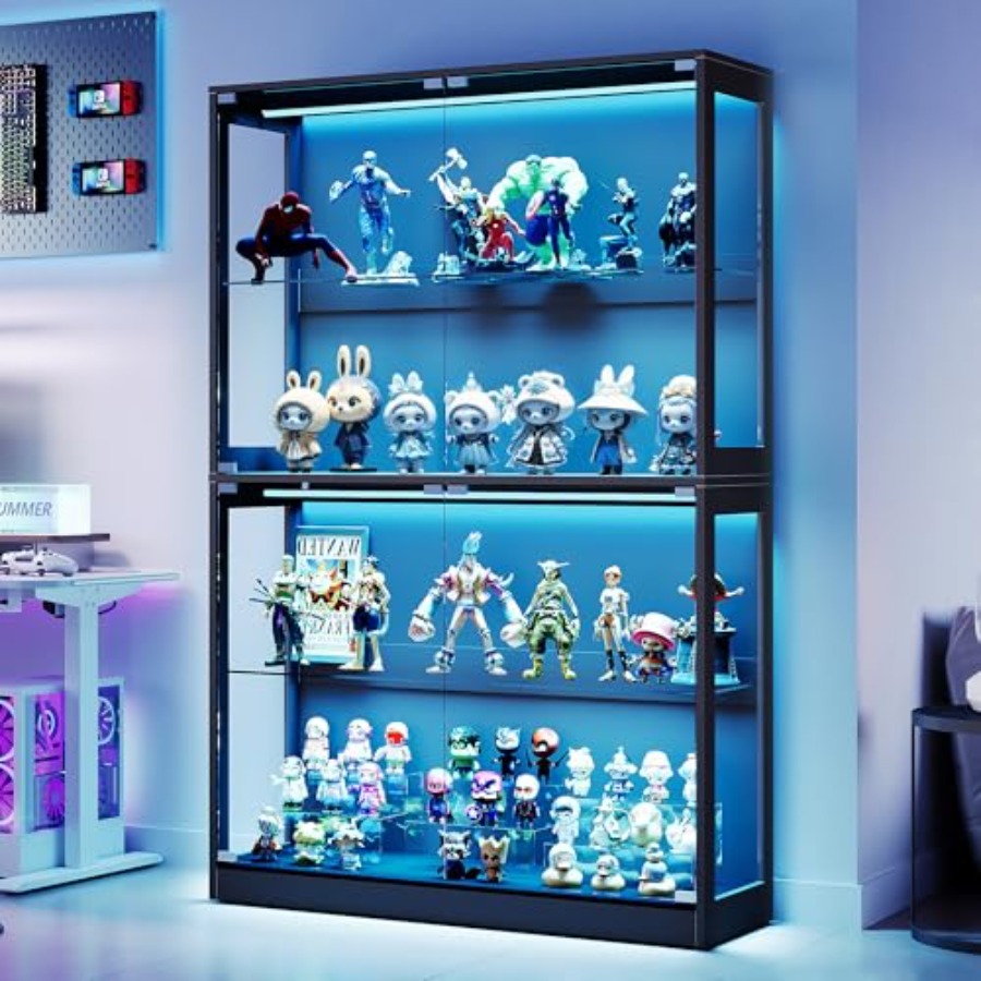 خزانة عرض RGB بطول 45 بوصة مع  - مراجعة Glass Cabinet Display وسعره