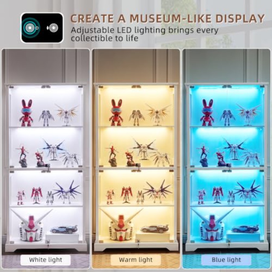 خزانة عرض زجاجية بتصميم ريفي م - مراجعة Glass Cabinet Display وسعره