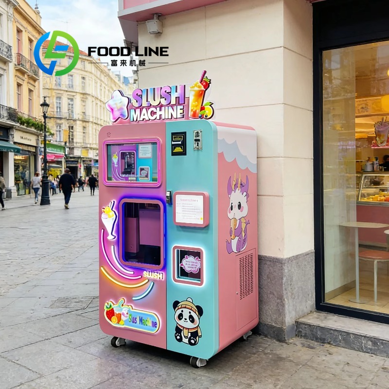 آلة بيع السلاش سريعة الذوبان م - مراجعة Slushie Machine Vending وسعره