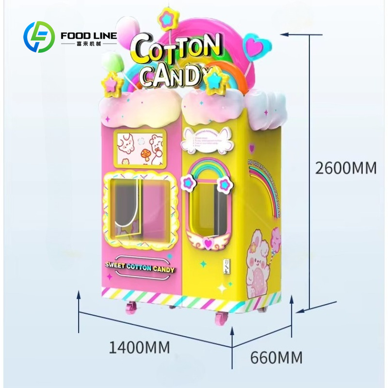 آلة بيع حلوى القطن مخصصة مع مي - مراجعة Candy Vending Machine وسعره